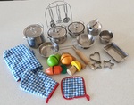 Stainless Steel Cookware Set with Fruit & Vegies