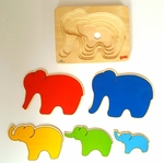 Wooden Elephant layered Puzzle