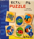 Three Piece Animal Puzzles