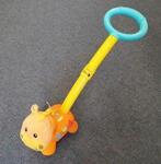 Handled Push Along Orange Horse