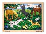 Frolicking Horses Wooden Puzzle
