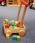Wooden Trolley & Alphabet/Number Blocks #2