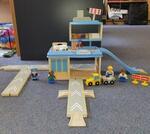 Wooden Blue Airport with Runway
