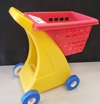 Red & Yellow Shopping Trolley - no Bag