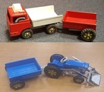 Metal  Tractor, Truck and Trailers