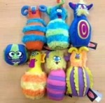 Fluffy Monster Bowling Pins