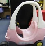 Smoby Pink & White Bubble Car  #1