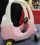 Smoby Pink & White Bubble Car #2