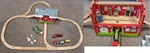 Wooden Trains, Track & Railway Station