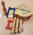 Wooden Drum & Musical Instruments 