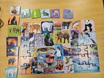 Endangered species puzzle and memory game