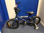 AL11: Bauer bike blue training wheels