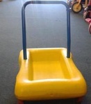 Yellow push Trolley 