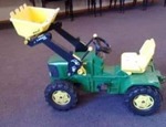 John Deere Tractor with Yellow Front Loader  #2