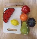 Wooden Fruit Cutting Set