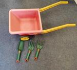 Red Wheelbarrow & Garden Tools 