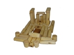 Natural Wood Pieces Building Set