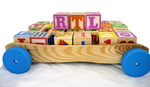 Pull Along Wagon With Blocks