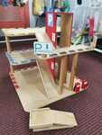 Hand-made Wooden Car Park with Ramp