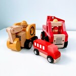 Wooden vehicle set