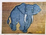 Elephant - wooden jigsaw