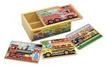 Four Wooden Vehicle Puzzles