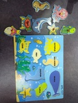Under the Sea Wooden Peg Puzzle