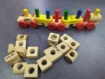 Wooden Train & Blocks