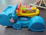Ride on hippo with blocks