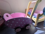 Wooden Dolls Pram