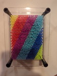 Rainbow pin art