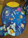 Solar system puzzle and book