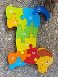 Number Puzzle Dog