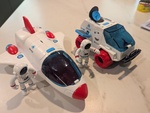 Astro Venture spaceship, car and astronauts 