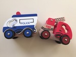 Wooden Fire/Police Vehicles