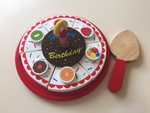 Wooden Birthday Cake