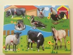 Farm Animals Peg Puzzle