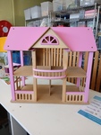 Wooden Pink Dollhouse