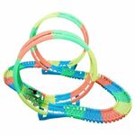 Glowing Race Car Twister Racing Track