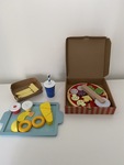 Wooden Takeaway Food Set 