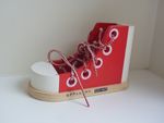Wooden Lacing Shoe