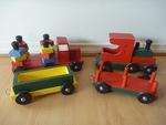 Wooden Train Truck Set