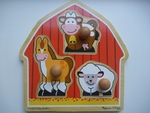 Jumbo Knob Barnyard Puzzle