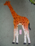 Wooden Giraffe Floor Puzzle
