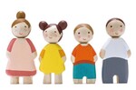 Wooden Family of Four