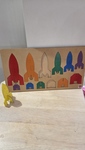 Wooden rocket 12pc puzzle 