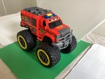 Red fire truck big wheels