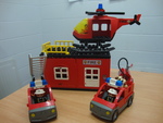 Duplo, fire fighter set