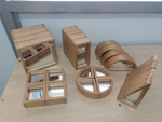 Wooden Mirror Blocks