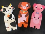 Wooden Magnetic Animal Blocks